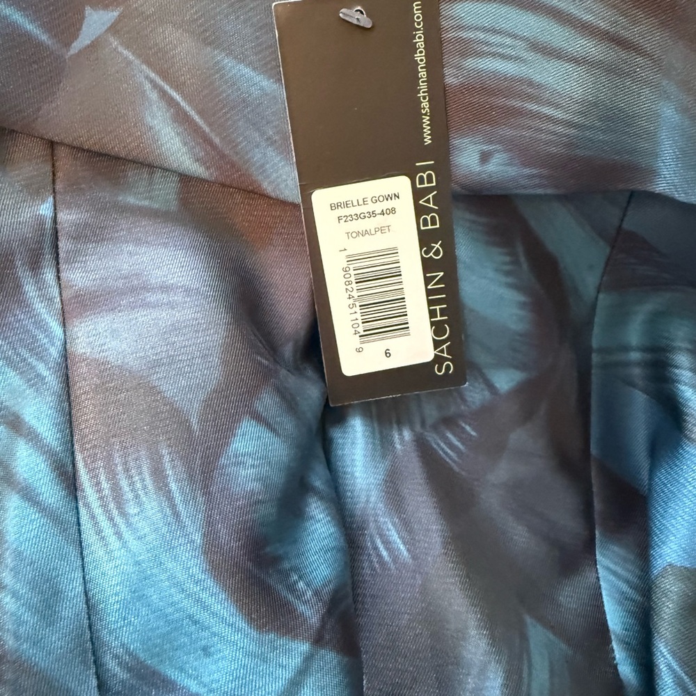 Sachin + Babi Blue Strapless Maxi Dress - Picture 2 of 5